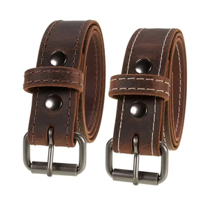 Cinturón Casual para Hombre, Ajustable, con Hebilla de Acero, Tamaño Personalizable, Ancho de 3.0 cm, Cuero Genuino de Vaca, Alta Resistencia - Product Image 3