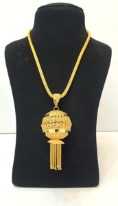 Ensemble de pendentifs élégants plaqués or 24K Design classique en zircon de haute qualité pour la fête de mariage Anniversaire-Bijoux de mode pour cadeau - Product Image 2