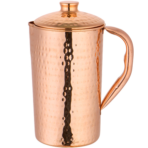 Premium Quality Pure Copper Pitcher Customized Copper <b>Jug</b> for <b>Drinking</b> Purpose in New Style for Home Kitchen Decor - Product Image 1