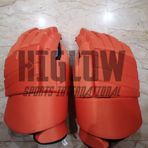 Guantes de Hockey sobre Hielo Ajustables de Cuero y Fibra de Carbono HI-GLOW para Adultos y Mayores de 13'' y 14'', con Servicios Duraderos OEM - Product Image 5