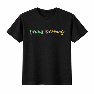 Camiseta Personalizada para Hombre 100% Algodón Estampada 'La Primavera Está a la Puerta' Camisetas Casuales de Bajo Precio con Logotipo en Material de Poliéster con Logotipo Frontal - Product Image 4