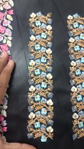 Adorno de encaje bordado Floral colorido para boda, textiles elegantes para el hogar, manualidades DIY, estilo de negocios, decoración de ropa, flor - Product Image 2