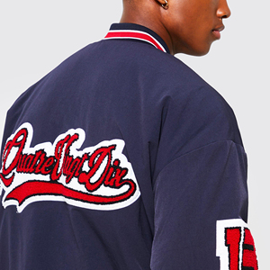 Veste universitaire en laine pour hommes de haute qualité avec logo brodé taille XL col montant tissu respirant et léger pour l'hiver - Product Image 2