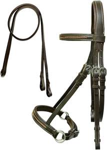 Brida lateral para Senderos multiusos de cuero marrón English Horse - Product Image 3