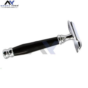 Maquinilla de Afeitar de Doble Filo Premium, Afeitado Suave, Reutilizable, Ecológica, Maquinilla de Afeitar Tradicional con Mango de Ébano Natural para Mujeres y Hombres - Product Image 3