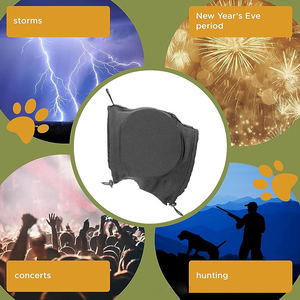 ที่ครอบหูสำหรับสุนัขสัตว์เลี้ยงหูฟังแบบครอบหูสำหรับตัดเสียงรบกวนบรรเทาความวิตกกังวลใช้ในการล่าสัตว์กลางแจ้งที่ครอบหูสำหรับสุนัข - Product Image 4