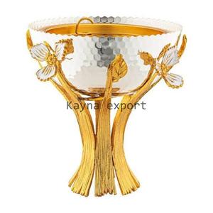 Nouvellement conception artisanat métal fleur laiton plaqué fantaisie brûleur d'encens maison parfum utiliser porte-encens décoration - Product Image 4