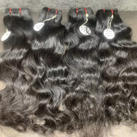 Extensions de cheveux bouclés Remy d'Inde du Sud de 28-30 pouces, cheveux bruts de longueur courte, type tissage de perruque, sans traitement chimique
