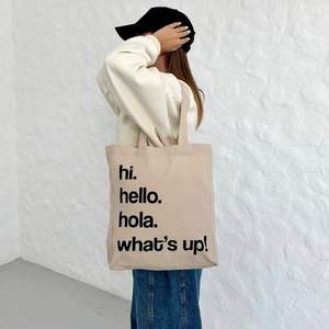 กระเป๋าผ้าฝ้ายรีไซเคิลแฟชั่นทันสมัยเป็นมิตรต่อสิ่งแวดล้อมกระเป๋าอเนกประสงค์สำหรับการผจญภัยเที่ยวชายหาดแบบลำลองในชีวิตประจำวัน - Product Image 3