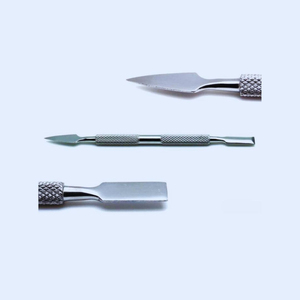 Juego de 4 piezas de acero inoxidable de belleza para el cuidado de las uñas, empujador de cutículas, cuchara, Lima, herramientas de manicura y pedicura, herramientas de belleza quirúrgicas - Product Image 3