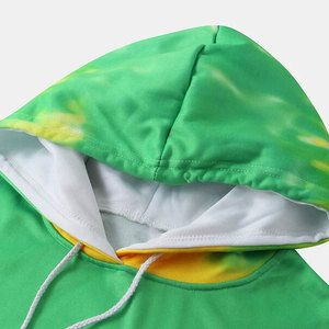 เสื้อฮู้ดดี้โอเวอร์ไซส์ผู้ชาย พิมพ์ลายดิจิตอล โลโก้สั่งทำได้ ผ้าคอตตอนผสมโพลีเอสเตอร์ ทอแบบถัก ทนลม - Product Image 3