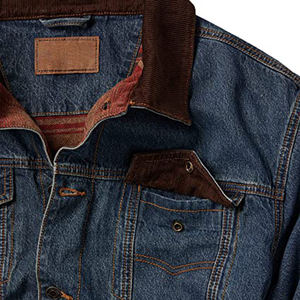 ผู้ผลิตมืออาชีพ ออกแบบแจ็คเก็ตตามสั่ง ตัดเย็บอย่างสมบูรณ์แบบ ราคาถูก รับทำโลโก้ แจ็คเก็ตยีนส์ขายดีสำหรับผู้ชาย - Product Image 4