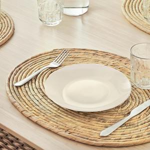 Oval rolled water hyacinth placemat Eco friendly products Made in Vietnam <b>Table</b> decoration Woven Placemat Wholesale - Product Image 5