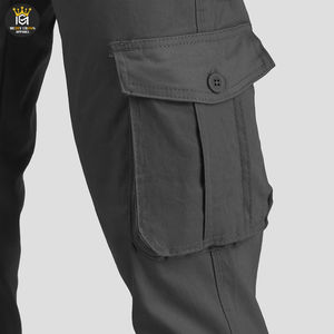 Pantalones Cargo Duraderos, Transpirables y Resistentes al Viento para Hombre, con Cierre de Botones, Diseño de Longitud Completa, Material de Poliéster/Algodón de Alta Calidad - Product Image 6