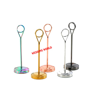 Support de carte fait main de haute qualité support de menu en métal élégant classique avec bois acrylique vente chaude porte-carte de qualité supérieure - Product Image 3