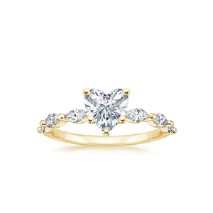Anillo de Diamante Cultivado en Laboratorio con Corte Corazón Arwen - Product Image 1