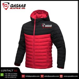 Respirant jaune-noir couleur dernière coutume surdimensionné à capuche long-zippers hommes mode Patchwork hiver bouffantes vestes - Product Image 3