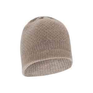 100% pure <b>cashmere</b> <b>beanie</b> winter hat rib design thick striped wholesale knitted support customize logo high quality - Product Image 3