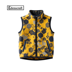 Veste en polaire chaude à col mandarin pour garçons en bas âge, vente en gros, pas cher, poche zippée, veste pour enfants, séchage rapide, respirante, écologique - Product Image 4