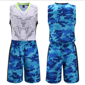 Ropa de baloncesto de poliéster de secado rápido unisex Logotipo de impresión digital de color personalizado Anti-UV antibacteriano transpirable de talla grande - Product Image 5