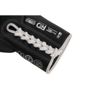 Gants de boxe en cuir Rumble 12 oz avec lacets au poignet, logo personnalisé, confortables et extensibles pour le kickboxing et le MMA, motif imprimé - Product Image 1