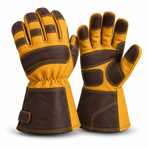 Guantes de Cuero Suave Antideslizantes de Uso General con Puño Reforzado para Trabajo Diario y Actividades al Aire Libre, Protección Confiable y Manejo Cómodo - Product Image 2