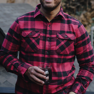 เสื้อเชิ้ตผ้าสักหลาดสำหรับผู้ชายน้ำหนักเบาเสื้อเชิ้ตผ้าสักหลาดสำหรับผู้ชายดีไซน์สวยสมบูรณ์แบบ - Product Image 4