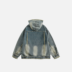 Sweat-shirt personnalisé pour hommes 100% coton vierge vieilli, lavage à l'acide, impression lourde, bases de conception, sweat-shirt en coton mélangé - Product Image 6