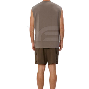 Casual <b>Cargo</b> <b>Shorts</b> for Men <b>Elastic</b> <b>Waist</b> Closure 100% Cotton Mid <b>Waist</b> Plus Size Breathable Solid Pattern Hot <b>Shorts</b> Knee - Product Image 5