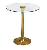 Table d'appoint pliable moderne avec base carrée en métal et plateau en acier inoxydable pour salon, hôpital, entrée