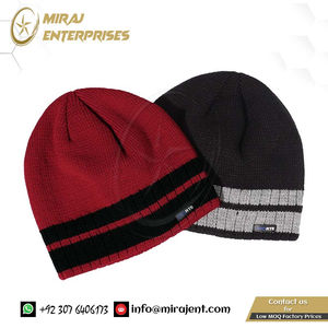 Sombreros de punto para exteriores de invierno y otoño simples regulares personalizados, sombreros de algodón más terciopelo grueso cálido y resistente al viento para hombres al aire libre - Product Image 5