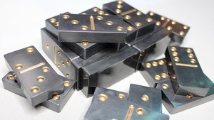 Juego de Dominó Antiguo de Estilo Animal Francés, Ecológico, 28 Piezas de Resina, Dominós Pulidos con Forma de Media Luna, Artesanía CC-332, Forma Rectangular - Product Image 4