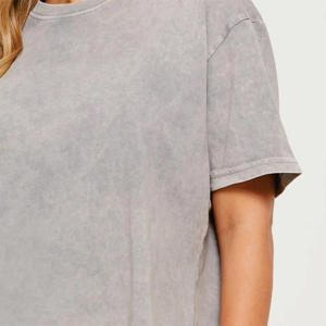 เสื้อยืดลายกราฟิกที่กำหนดเองเสื้อยืดพิมพ์ลายซิลค์สกรีนสำหรับผู้ชายเสื้อยืดล้างกรดแบบวินเทจสำหรับชายและหญิง - Product Image 5