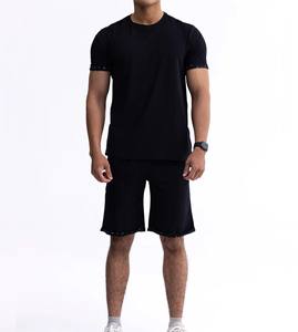 Top Style Deux Pièces Street Wear Ensembles Courts pour Hommes Full Customized Regular Fit Twin Sets pour Adultes Taille O-Neck Active Wear - Product Image 1