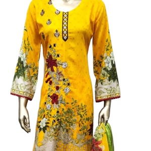 Ladies wholesale readymade Suits kameez shalwar readymade lawn Suits Faisalabad lawn Suits Haute qualité readymade shalwar kameez - Product Image 1