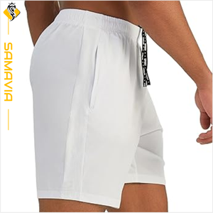 Bermuda personnalisé pour hommes, short de course respirant à séchage rapide, vêtements de sport d'entraînement avec poches - Product Image 2
