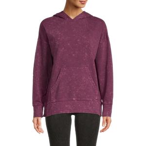 Sudadera con capucha lavada con ácido desgastada Vintage para mujer, Jersey de algodón pesado con estampado de logotipo personalizado, diseño de moda transpirable de talla grande - Product Image 2