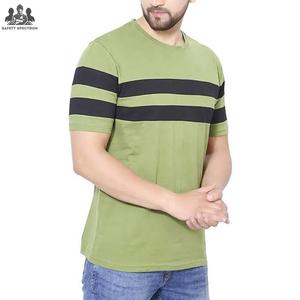 Camiseta de Manga Corta Tejida para Hombre, Diseño 2025, Alta Calidad, Diseño Liso Informal, Ecológica, Transpirable, 100% Algodón - Product Image 4