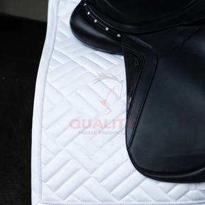 Selle de cheval matelassée en tissu de luxe OEM, doublure durable, respirante, confortable, protection, coque en coton, légère - Product Image 2