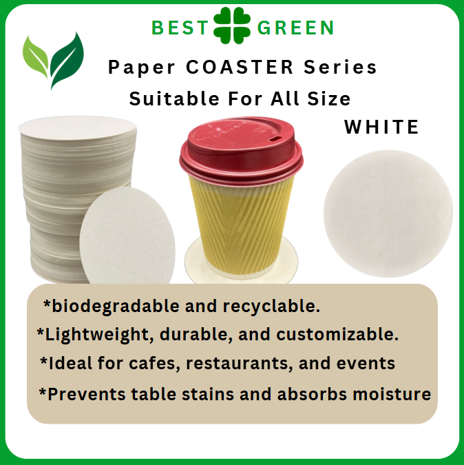 Sous-verre tasse (blanc)