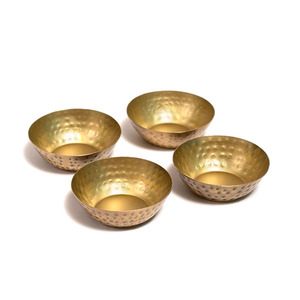 <b>Hammered</b> Design Tea Light Candle Holder Home Decoration Diwali Diya Indian Wedding Tealight Return Gifts Candle Holder - Product Image 3