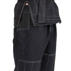 Uniforme de Jiu Jitsu Negro, Traje de Entrenamiento de Artes Marciales Resistente y Elástico con Costuras Reforzadas para Unisex - Product Image 6