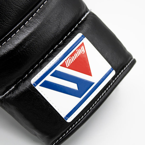 Precio al por mayor Guantes de boxeo ganadores negros hechos a medida 100% Guantes de boxeo ganadores de competición de Kickboxing MMA de cuero original - Product Image 5