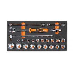 BETA 24-Piece Soft <b>EVA</b> Tray for 1/2'' Hex Sockets - Product Image 1