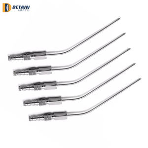 Ensemble de 5 tubes d'aspiration Yankauer en acier inoxydable à source d'alimentation manuelle Kit de ciseaux chirurgicaux pour la chirurgie - Product Image 3
