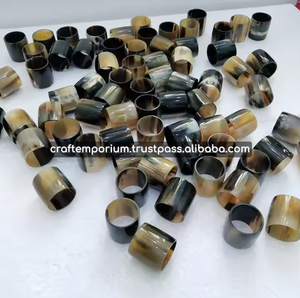 Anillo para Servilletas de Cuerno Redondo Hecho a Mano, Material Natural, Decoración Artesanal para Mesa de Comedor, Emporio de Artesanía - Product Image 2