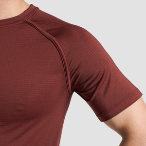 GA Power Tee in Maroon for Gym Workouts Fitness Apparel - Product Image 5