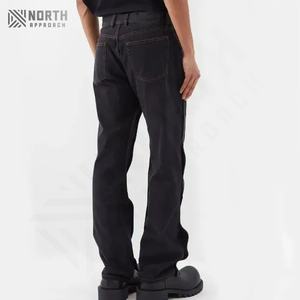 Pantalones Vaqueros Anchos de Mezclilla para Hombre, Estilo Urbano, Holgados, Lavados, de Pierna Recta, Baratos - Product Image 2