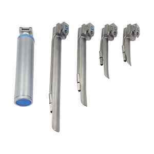 Laringoscopios de fibra óptica profesional, herramientas de diagnóstico de 4 cuchillas, Kits médicos de cuchillas rectas curvas de Caronia quirúrgico - Product Image 5