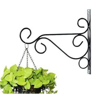 ชุดที่แขวนผนังเหล็ก2ชิ้นตะกร้าแขวนในสวนโคมไฟแขวนผนังสีดำเคลือบด้วยผง - Product Image 4